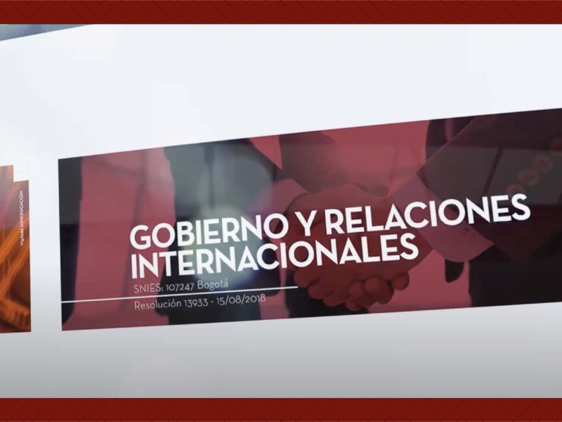 Estudia Gobierno y Relaciones Internacionales